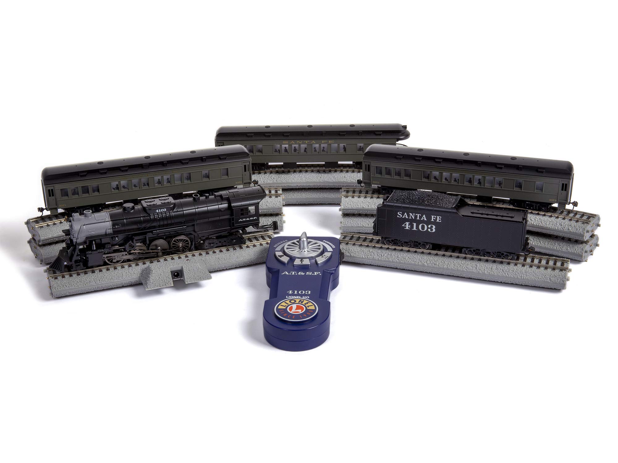 Lionel Santa Fe Cajon Flyer 2-8-4 Set with Bluetooth Capability, HO Gauge Model Train Set with Remote