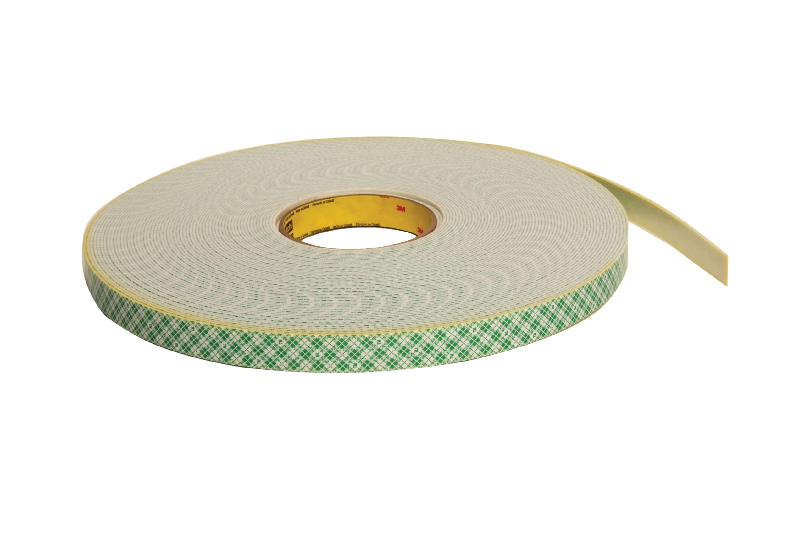 3M Double Coated Urethane Foam Tape 4026 – Double sided sticky tape for bonding, attaching and mounting, 19 mm x 33 m - 1 x roll of white foam tape