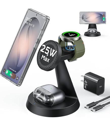 Amazon.com: SAMSUNG Wireless Charger DUO Fast Charge Stand & Pad
