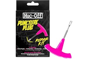 Muc Off Puncture Plug Repair Kit - Tubeless Tire Repair Kit for MTB/Road/Gravel Bikes - Tubeless Kit with Tire Plugger and Ti