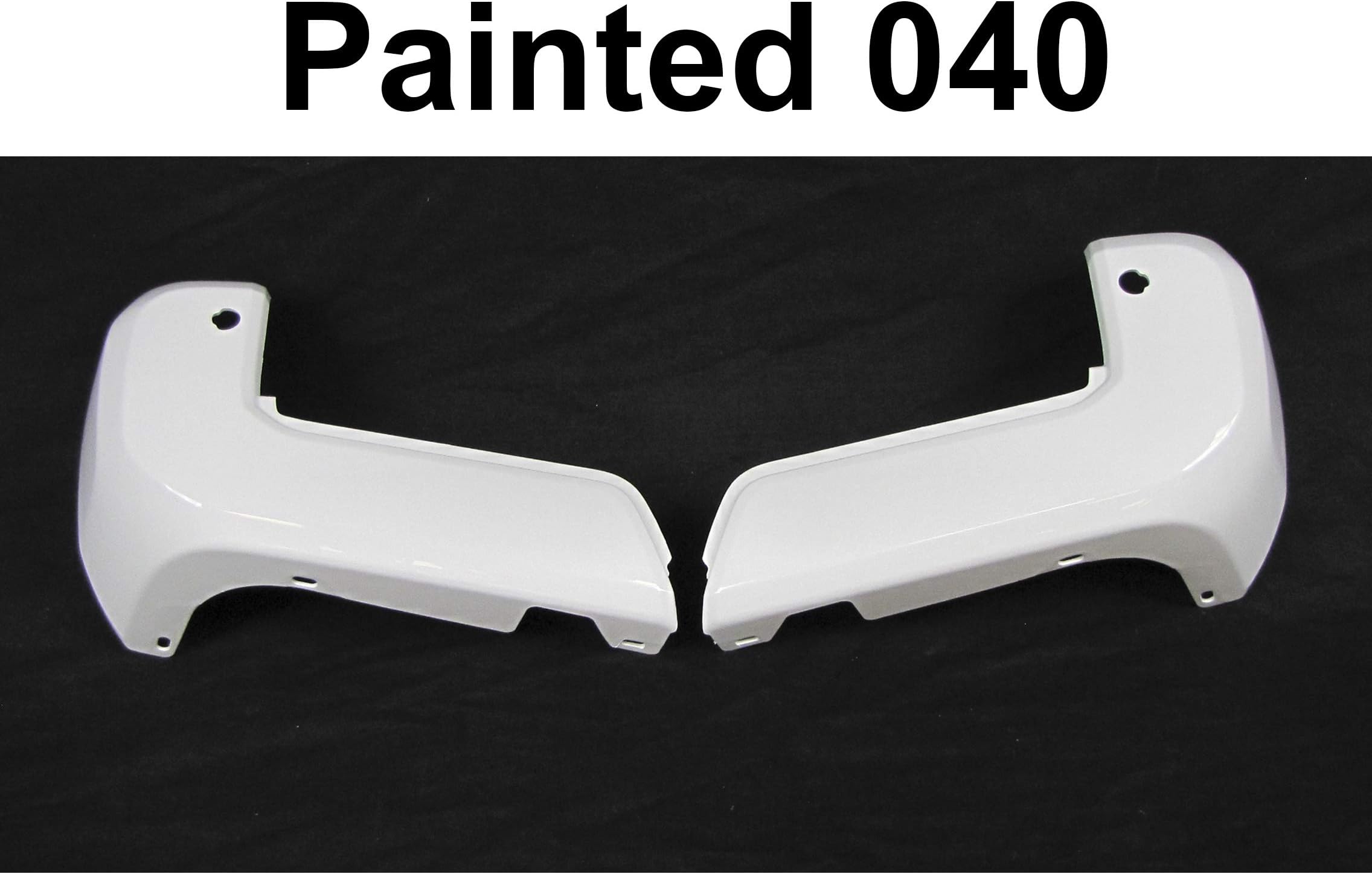 Painted Rear Bumper End Painted 040 Super White W/Sensor Set For TOYOTA TACOMA TO1104138 TO1105138