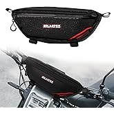 Nilkatss Universal Motorcycle Handlebar Bag, Motorbike Tool Bags Waterproof, Bicycle Front Storage Bag Easily Put on Dirt Bik