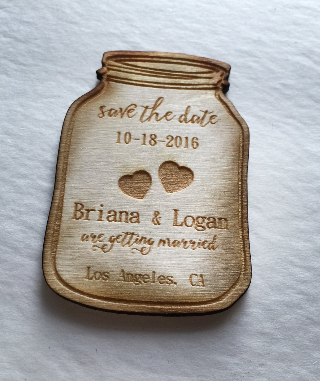 Engraved In Wood 25 Rustic Barn Save The Date Engraved Magnets Save The 