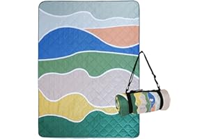 Exclusivo Mezcla Waterproof Picnic Blankets 3-Layer 60x80 Inches Large Sandproof Beach Blanket Foldable Outdoor Blanket for C