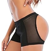 Yougeil Women's Butt Lifter Control Panties Seamless Body Shape Lifting Enhancer Boyshorts Shapewear Underwear