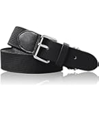 Ceinture De Baseball Champro MVP - Noire - Adulte - Largeur 1,5 Pouces - Réglable 24 à 48 Pouces