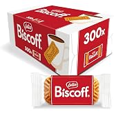Lotus Biscoff Caramelised Biscuits, 300 Individually Wrapped Packs, Vegan | Caramelised biscuits with ingredients from natural origin, no added colors - 1,875kg - Perfect for offices, caf&eacute;s &amp; events