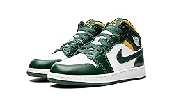 Jordan Youth Air 1 Mid GS 554725 371 Sonics - Size 7Y