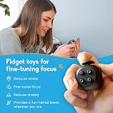 PILPOC theFube Fidget Cube Deluxe Premium Case Quiet Sides Black Red view 2
