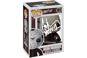 HOFSM.COM HALL OF FAME SPORTS MEMORABILIA Ari Lehman Jason Voorhees #01 Friday the 13th Facsimile Signed Reprint Laser Autographed Funko POP! Movies Figurine with Protector Case