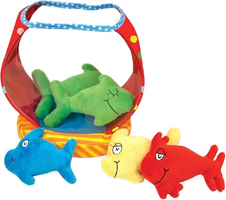 stuffed animal fish bowl