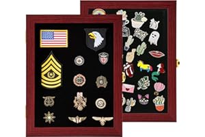 VERANI 11x14 Pin Display Case Pin Collection Display Box Military Medal Display Frame with 98% Uv Protection Acrylic Door for Beach Tags Jewelry Insignia Ribbons Patches Insignia Ribbons Sport Pins