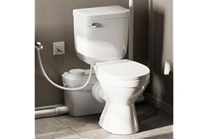 Pro 600W Macerating Toilet : Advanced Upflush Feature, Durable, Space-Saving Design with Soft-Closing Seat & Extension Pipe - Ideal for Basement Systems & Bathroom Pump Systems by MaceratingFlo