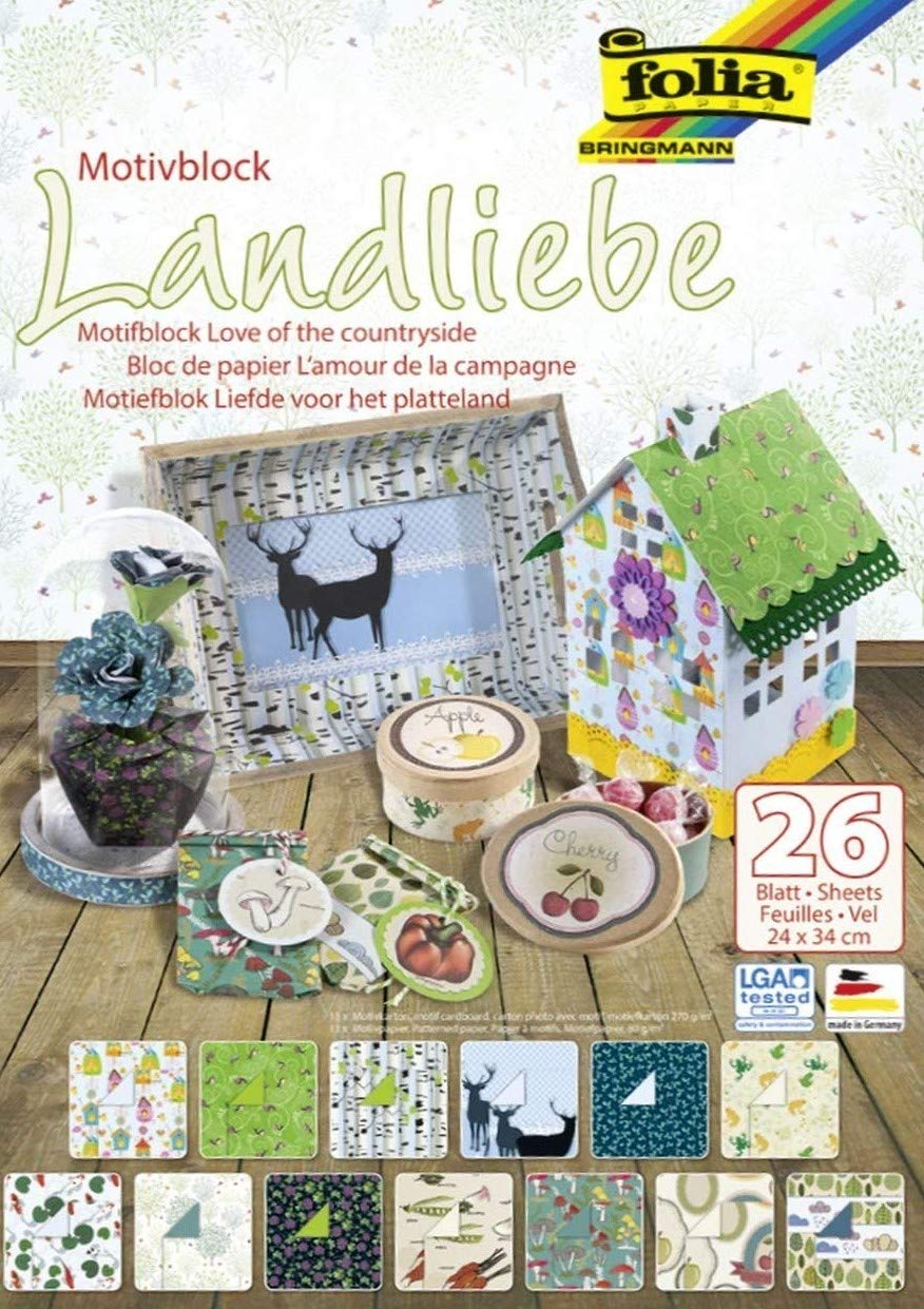 folia Blok z motywami Plener 24x34 cm 26 arkuszy