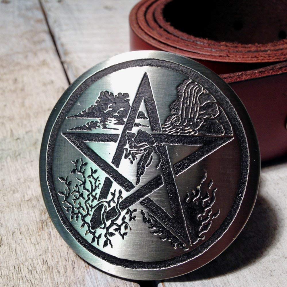 pentagram belt buckle