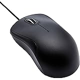 Amazon Basics 3-Button USB Wired Mouse - Standard, Black