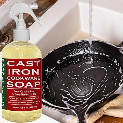 Cast Iron Oil Non-stick Conditioner for Seasoning Skillets,Griddles, BBQ  Grill, Flat Top Grills, Dutch Ovens w