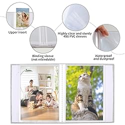 vivinin 2 Pack Photo Album 4x6, Linen Cover Photo