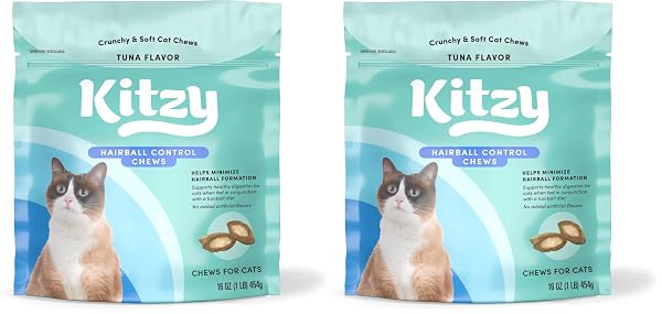 AMAZON BRAND – KITZY HAIRBALL CONTROL CRUNCHY AND...