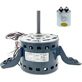 CHIOWO 5KCP39GGP993AS Blower Motor 1/3HP 208-230V 1075RPM 2-speeds | Compatible with GE genteq 5KCP39GGY923S 3S009 Goodman Furnace BT1340027 11091205 B13400312 Dayton 6DLN0 K55HXRCL-1854