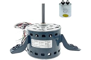 CHIOWO 5KCP39GGP993AS 1/3HP 208-230V 1075RPM Blower Motor Replaces GE genteq 5KCP39GGY923S 3S009 Compatible with Goodman Furnace BT1340027 11091205 B13400312 Dayton 6DLN0 US Motors K55HXRCL-1854