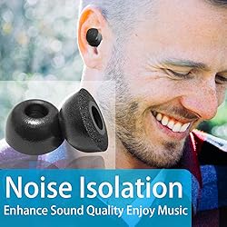 Luckvan Memory Foam Ear Tips for Sennheiser