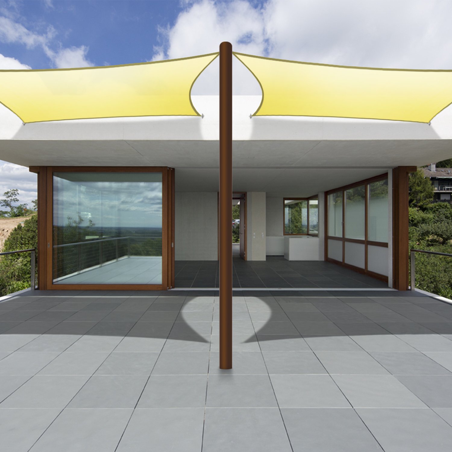 Amazoncom Coarbor Waterproof 8x12 Sun Shade Sail Canopy