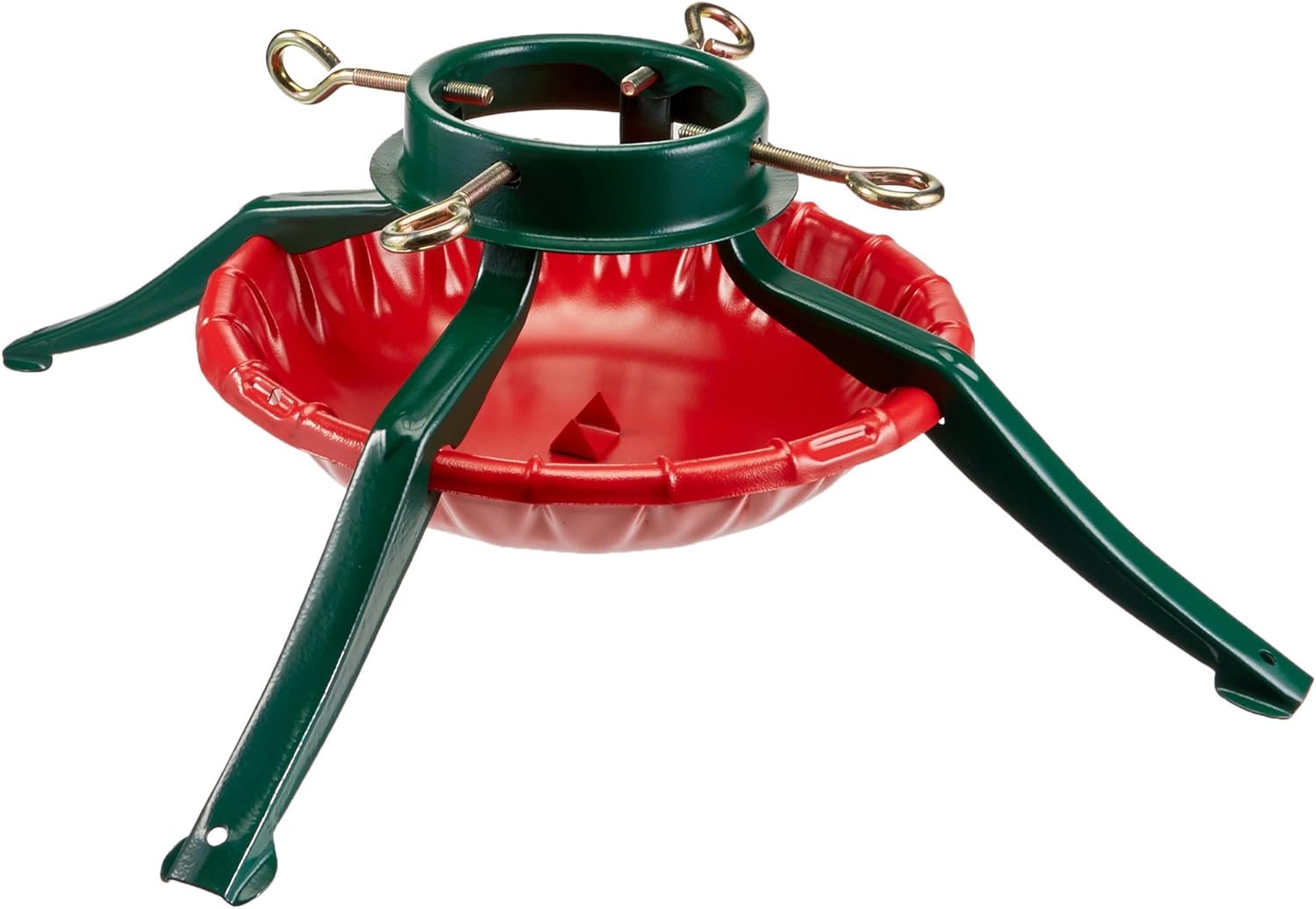 Tree Stands - Jack Post 95-4464 Christmas Tree Stand, Red & Green Steel, 4.5-In. Trunk Diameter - Quantity 1