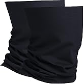281Z Organic Cotton Breathable Summer Neck Gaiter for Men and Women - Face Scarf for Outdoor Activities (Graphite, Pack of 2)