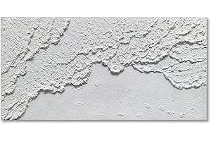 White Textured Ocean Wave Painting Handmade Contemporary Modern Beach Wall Art Abstract Painting on Canvas for living Room Be