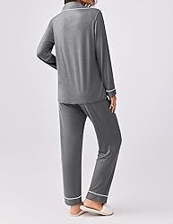 Ekouaer Womens Pajamas Set 2 Piece Button Down