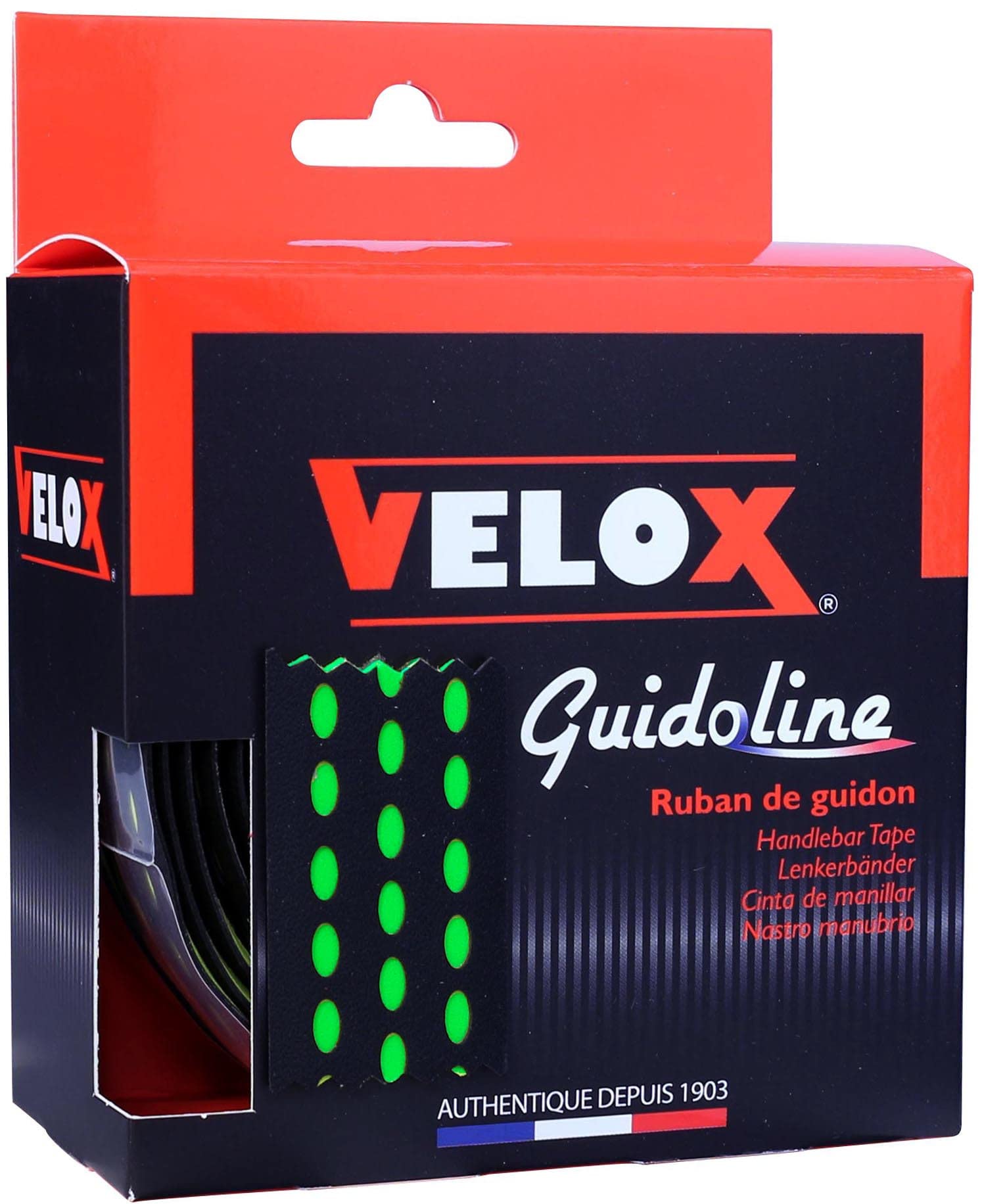 Velox Bi-Colour Dual Density Handlebar Tape, One Size, Black/Red