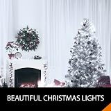 ANSIO Christmas Lights 100 LED 10m Cool White Mains Powered IP44 view 8