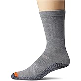 Merrell unisex-adult Men's and Women's Lightweight Work Crew Socks - 3 Pairs - Repreve With Durable Reinforcement