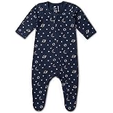 monica + andy Double Zipper One Piece, 100% Organic Baby Clothes for Girls & Boys, Unisex, Preemie, Newborn & Infant Sizes