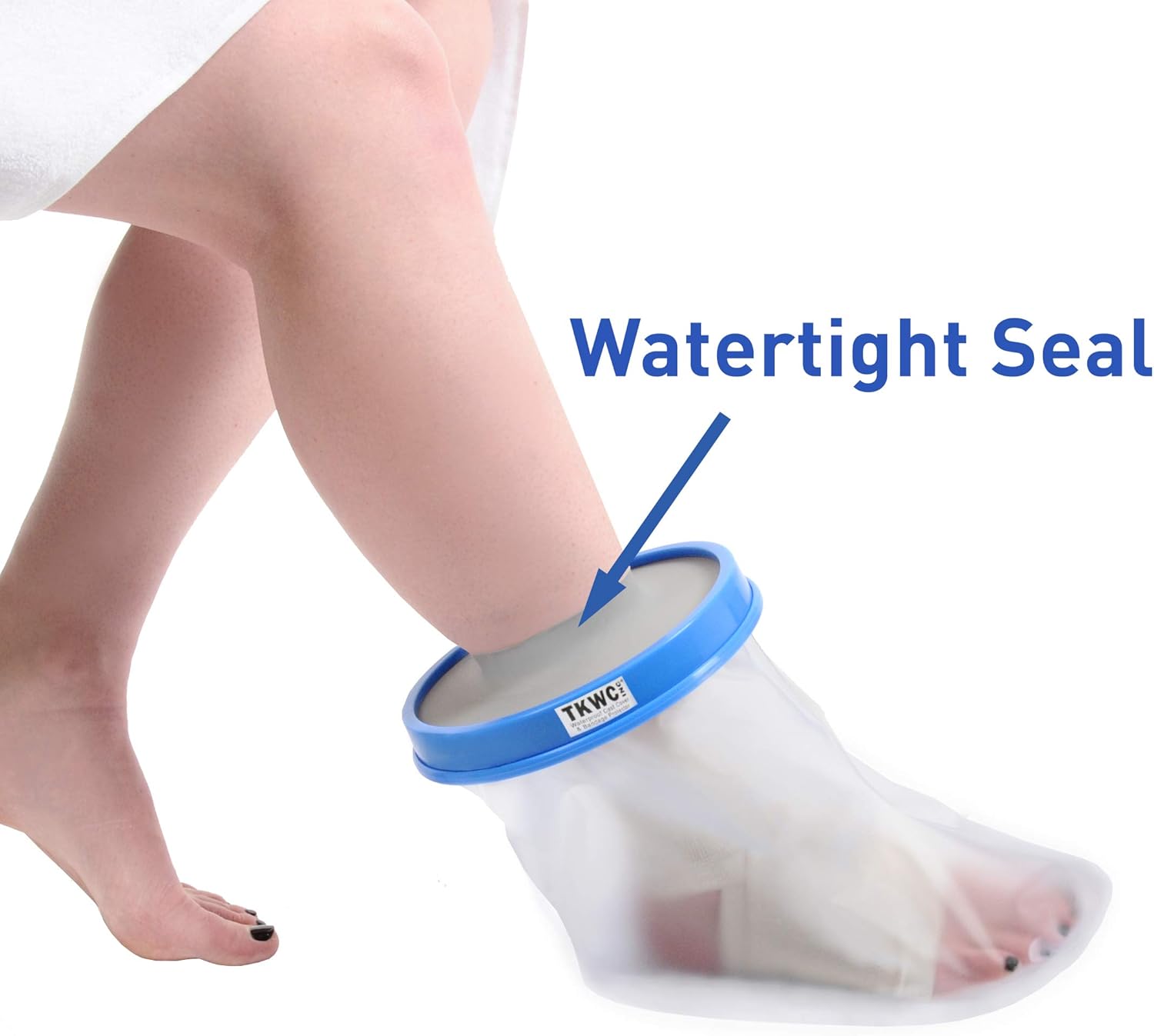 Foot & Ankle - Water Proof Foot Cast Cover for Shower by TKWC Inc - #5737 - Watertight Foot Protector: Health & Personal Care