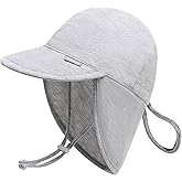 Duoyeree UPF 50+ Baby Sun Hat with Ear and Neck Protection - Toddler Beach Hat for Boys & Girls - Ideal for Summer Fun