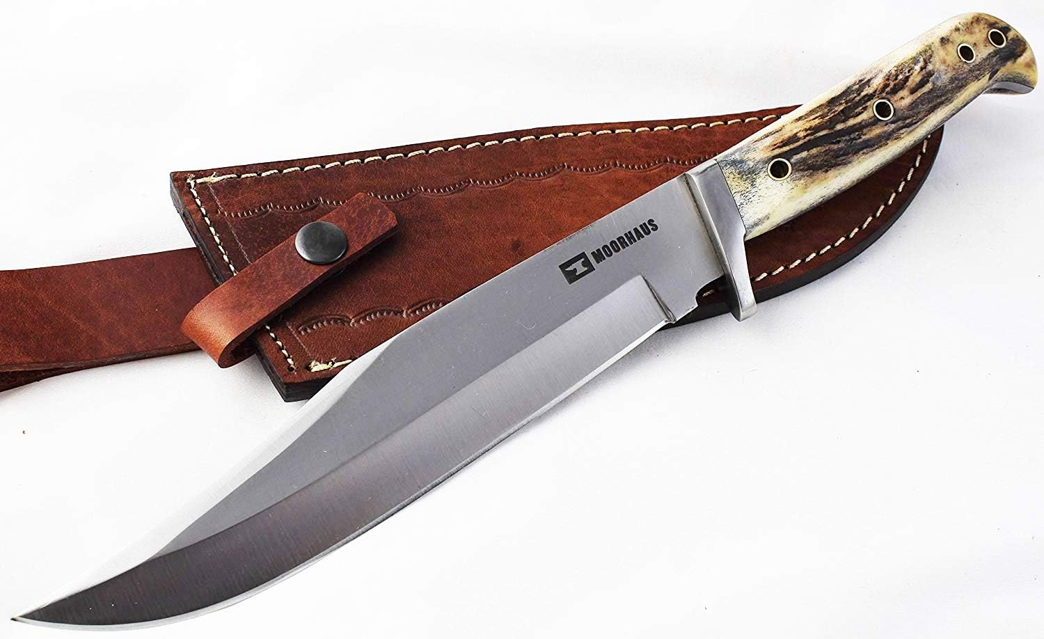 Moorhaus D2 Bowie with Leather Sheath