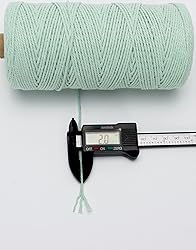 Macrame Cord,2mm x 219yard Cotton Twine String