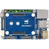 Mini Base Board for Raspberry Pi Compute Module 4 Lite/EMMC Series Module, with Standard CM4 Socket and Color-Coded Raspberry Pi 40PIN GPIO Header, for Evaluating CM4 or Integrated into End Product