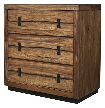 Amazon.com: Alpine Furniture Small Chest in Tobacco Finish: Kitchen ...