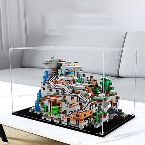 Acrylic Display Case Box Compatible Lego 21137 Cave Model