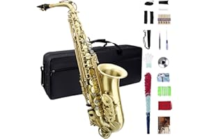 meperg Alto Saxophone, E Flat, Copper, Antique Bronze, Lacquered, Professional, Alto Sax, Beginner Saxophone