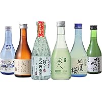 【新潟・秋田など銘醸地揃い】水清らかで寒冷な雪国が生み出すおすすめ地酒 飲みきりサイズのみくらべセット [ 日本酒 秋田県 300ml×6本 ]