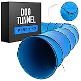 Houseables Dog Tunnel, Dog Agility Tunnel, Agility