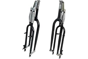 AUTES 26" Springer Fork 1" Threaded,Cruiser Chopper Bike Dual Spring Classical Fork