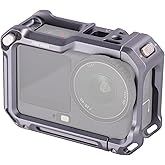 NEEWER Protective Cage Compatible with DJI Osmo Action 6, Aluminum Quick Release Expansion Frame Case Action Camera Accessories, 1/4" Thread & Cold Shoe for Tripod Selfie Stick Mic LED Light, AC049