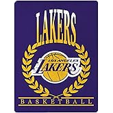 Northwest NBA Los Angeles Lakers Plateau Silk Touch Throw Blanket, Cozy Blanket for Lakers Fans, 46 x 60