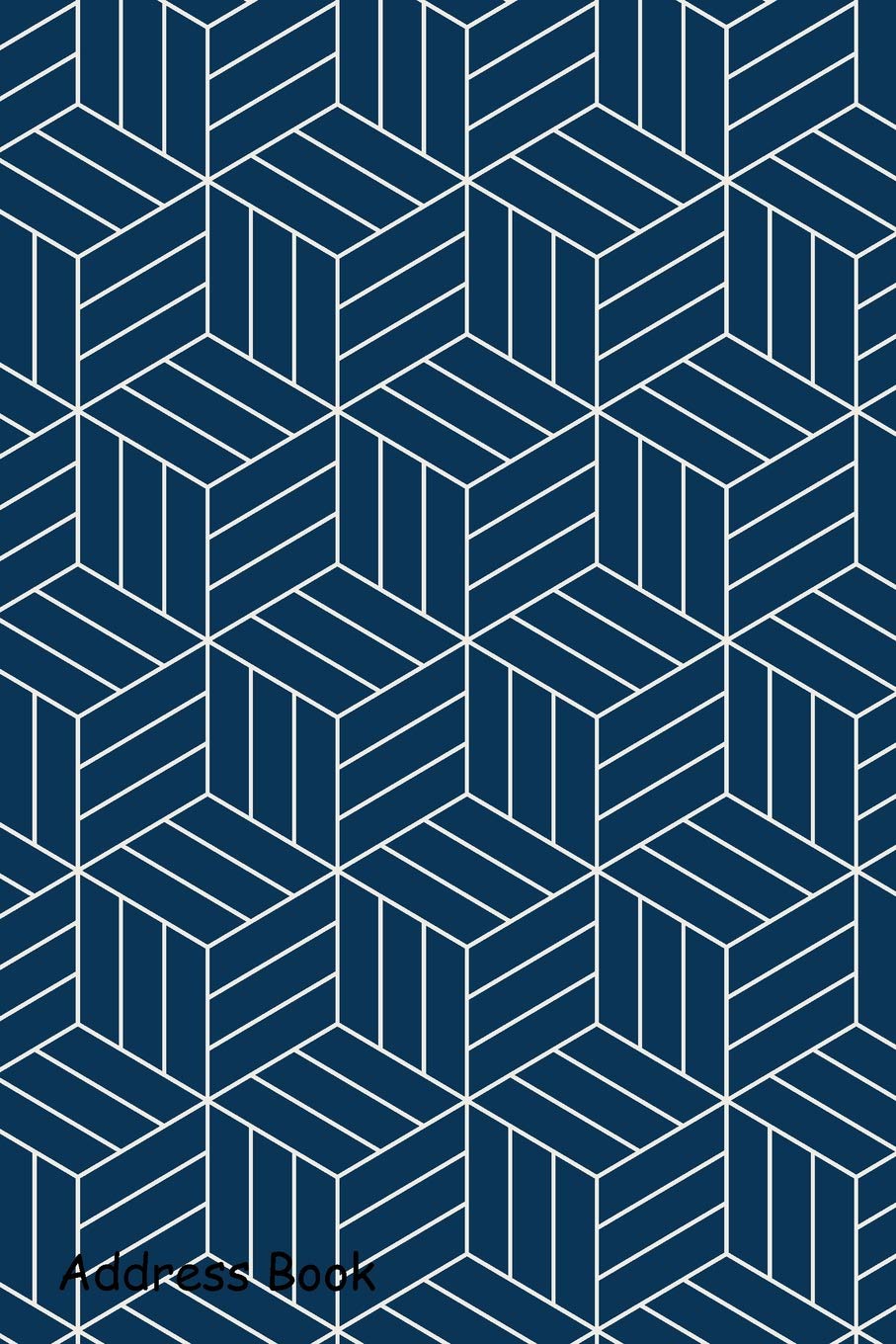 Address Book: For Contacts, Addresses, Phone, Email, Note,Emergency Contacts,Alphabetical Index With Japanese inspired geometric