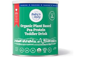 Baby's Only Organic Plant Based Pea Protein Toddler Drink, Pea Protein Powder, No Dairy, Lactose or Soy, Organic Toddler Drink with Plant Protein & Iron, Toddlers 12 Months Old and Up, 12.7 oz, 1 Pack